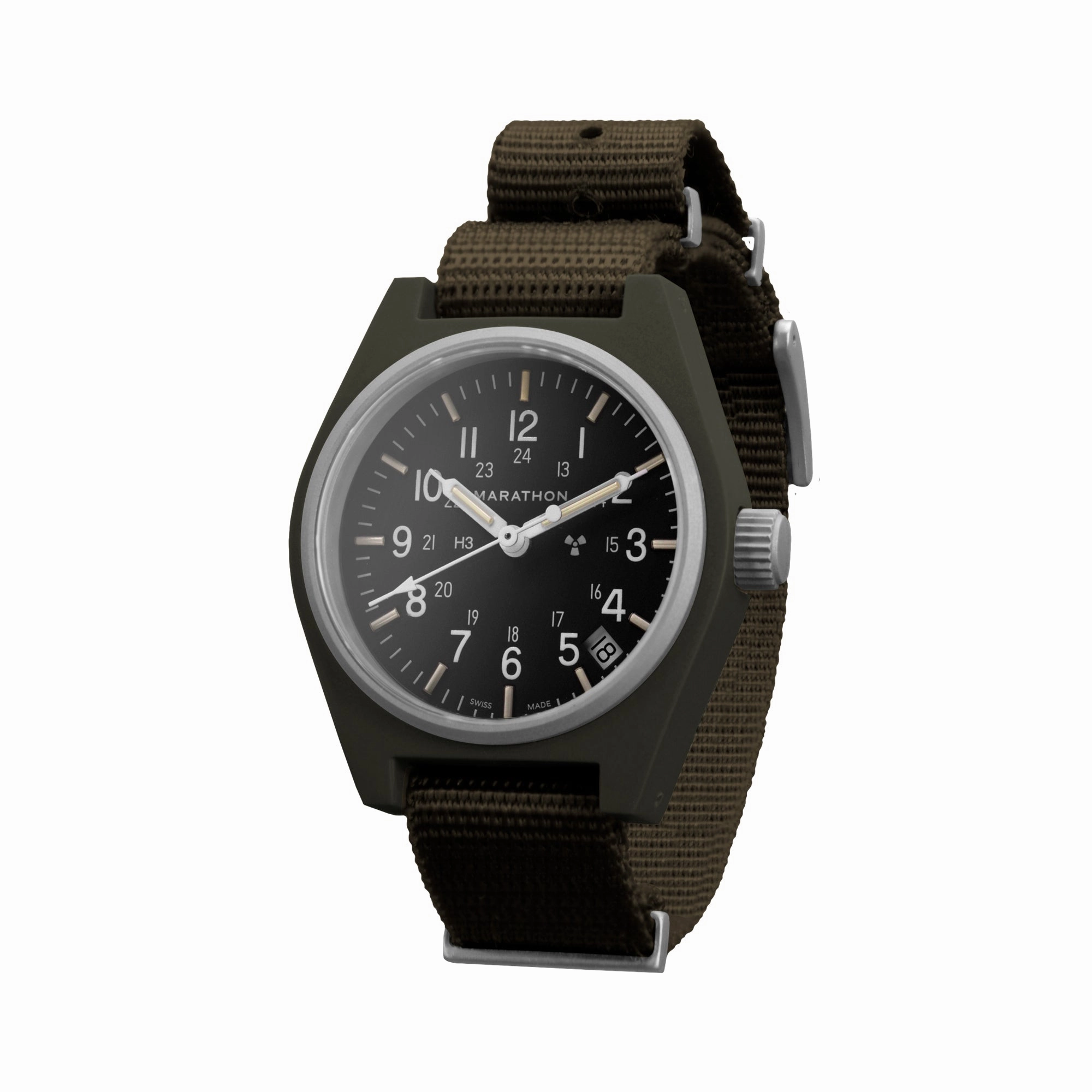 34mm Sage Green General Purpose Quartz with Date (GPQ-D)