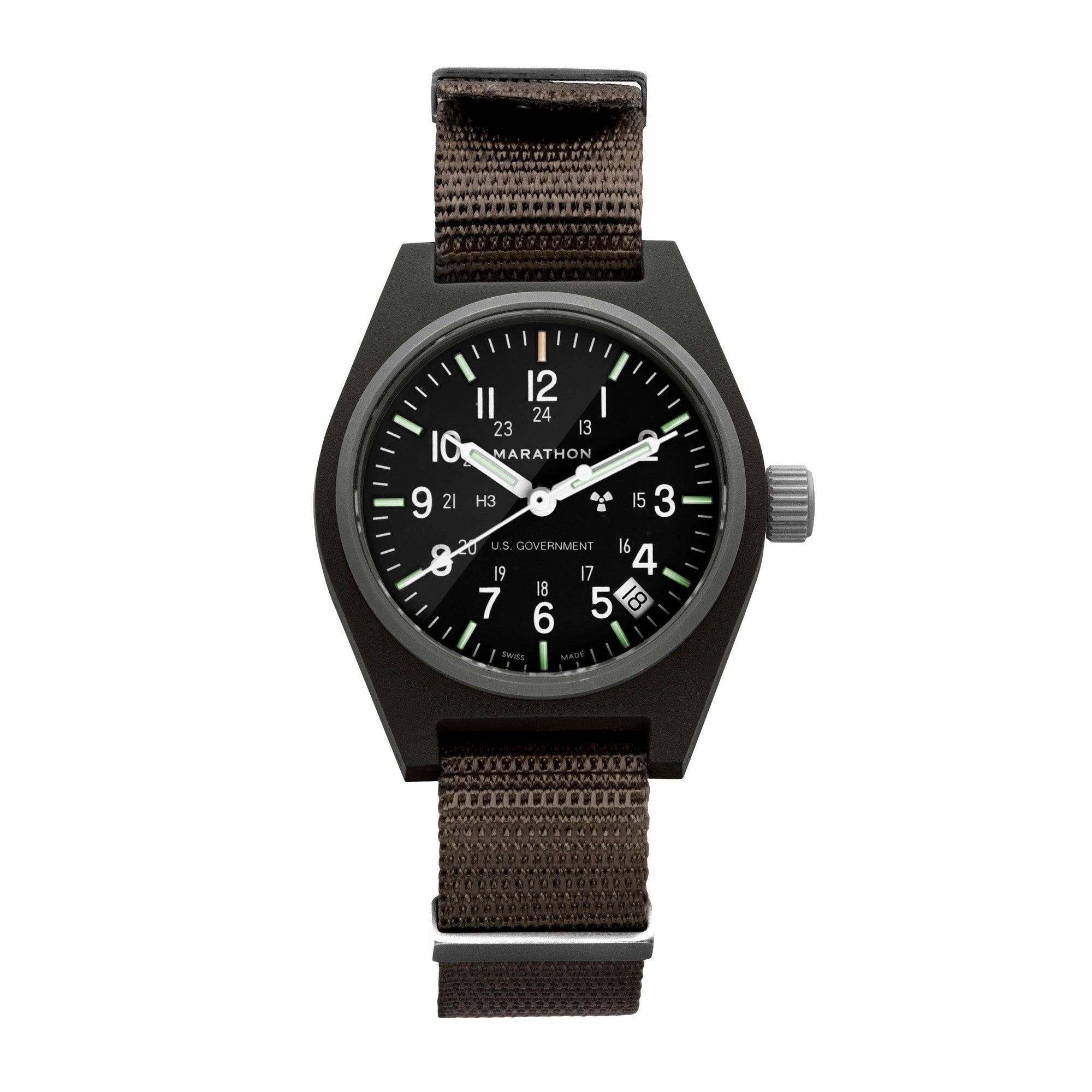 34mm Sage Green General Purpose Quartz with Date (GPQ-D)