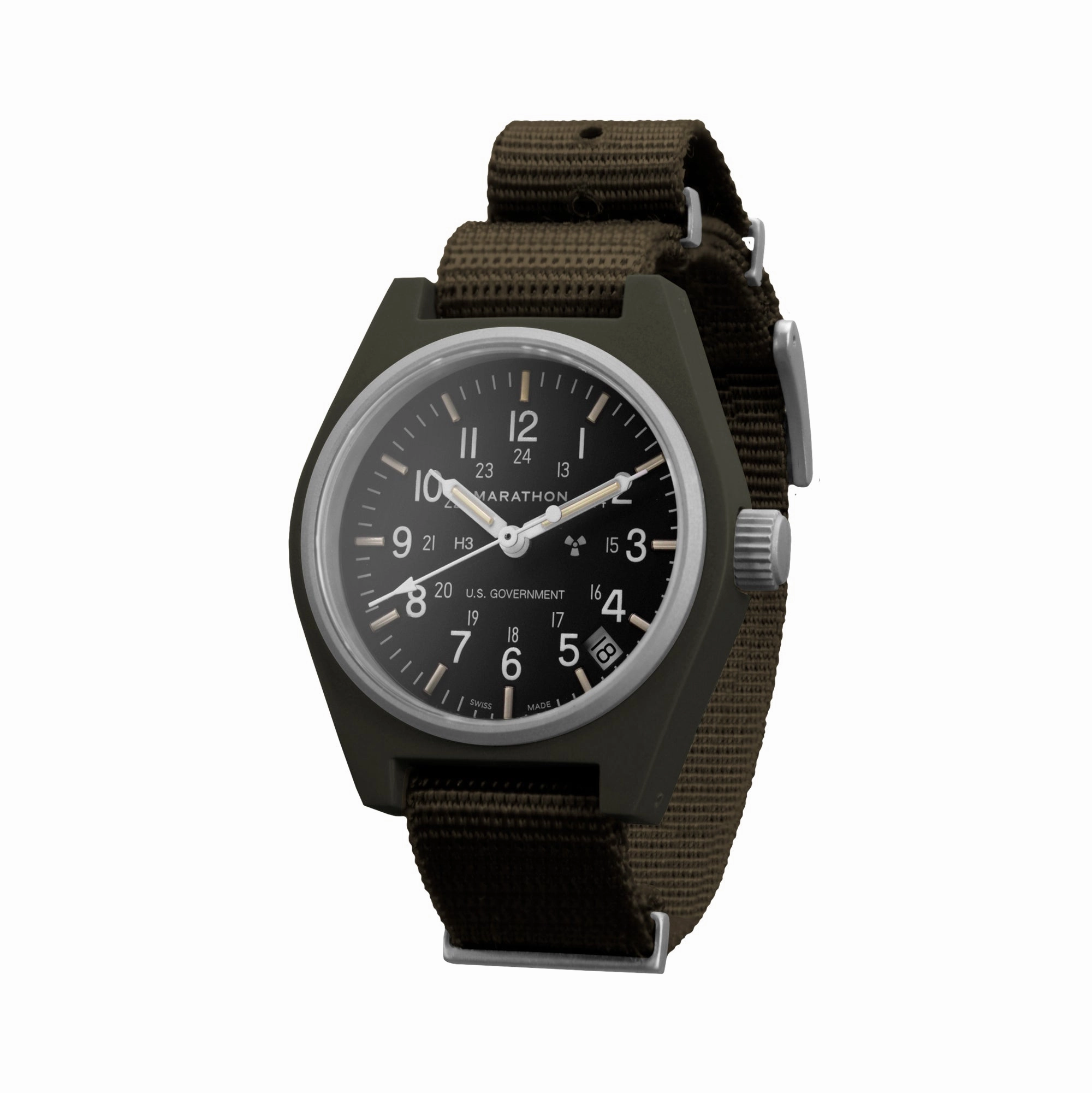 34mm Sage Green General Purpose Quartz with Date (GPQ-D)