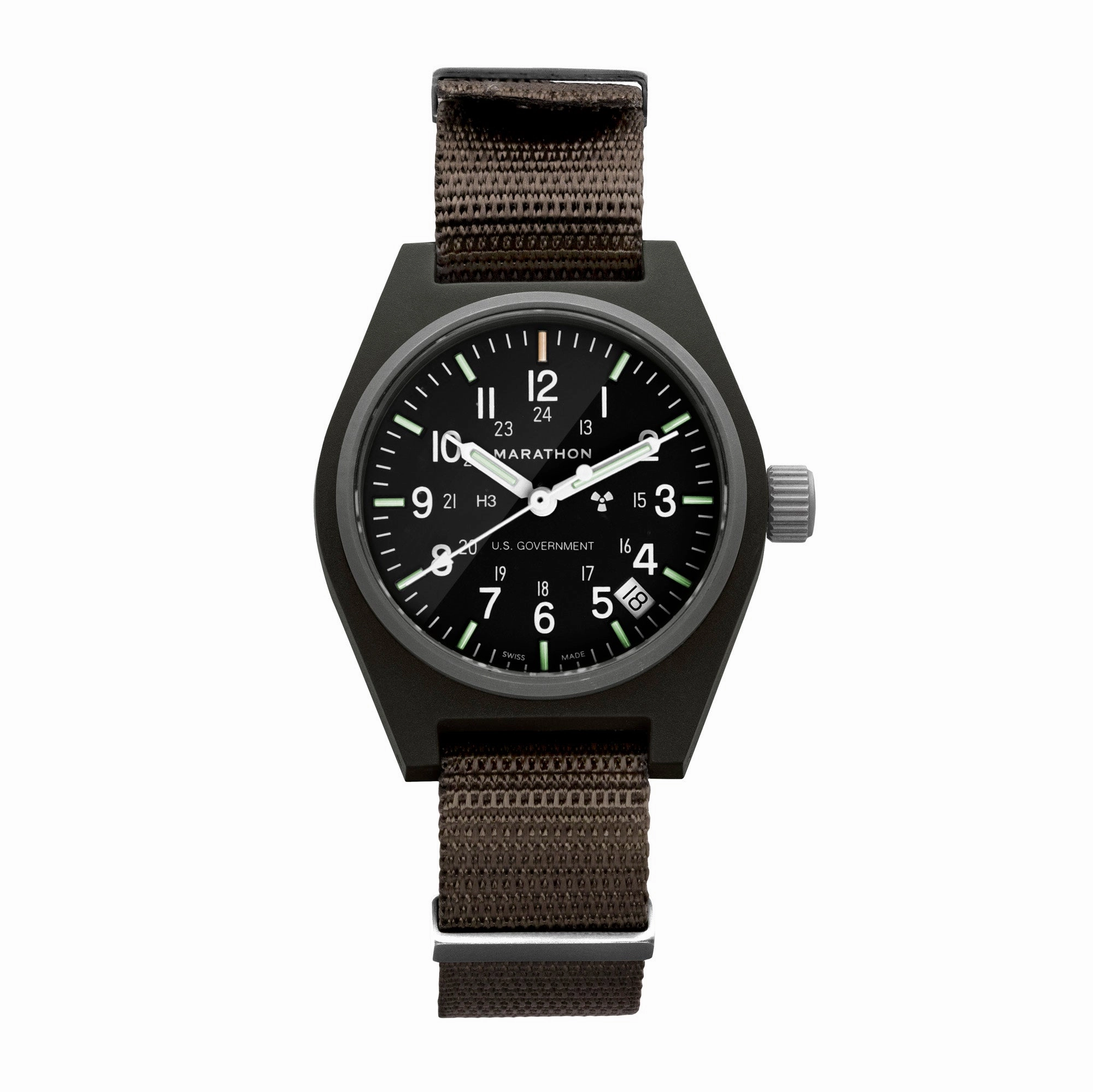34mm Sage Green General Purpose Quartz with Date (GPQ-D)