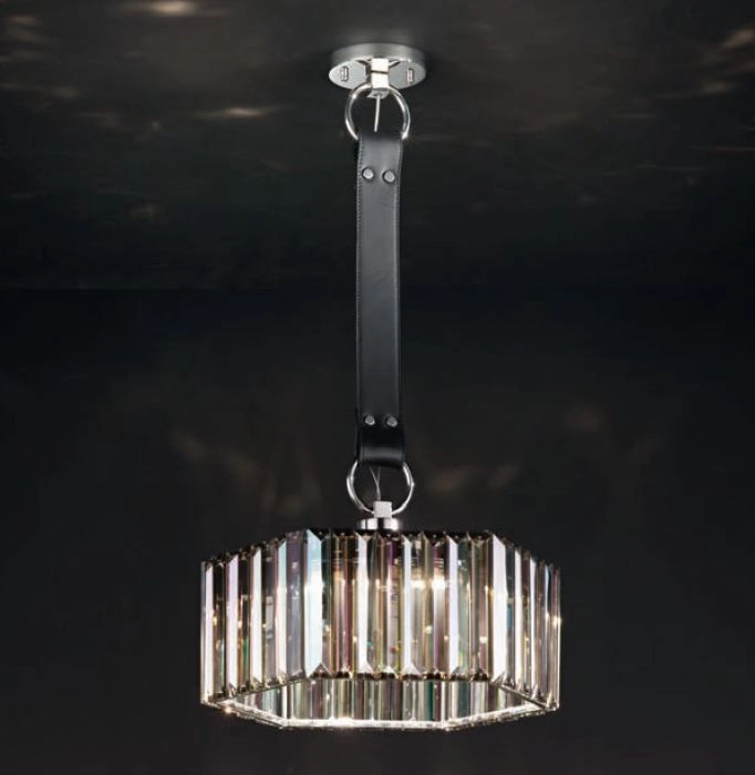 38 Cm Glass Prism Ceiling Pendant With Custom Options