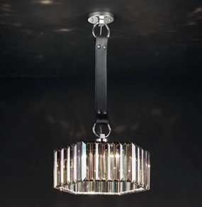 38 Cm Glass Prism Ceiling Pendant With Custom Options