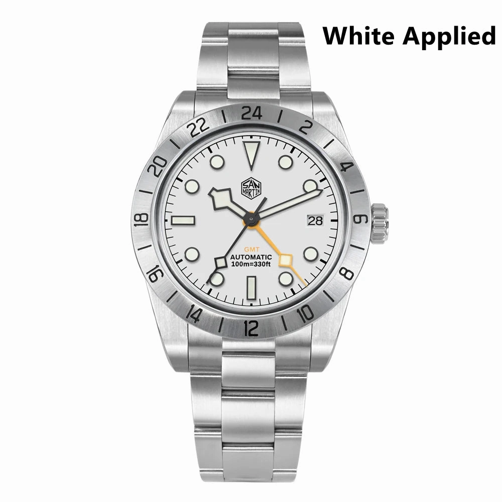 ★US Pre-Owned★San Martin 39mm BB NH34 GMT Watch SN0054-GE