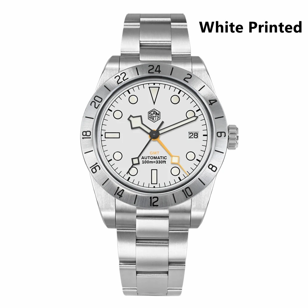 ★US Pre-Owned★San Martin 39mm BB NH34 GMT Watch SN0054-GE