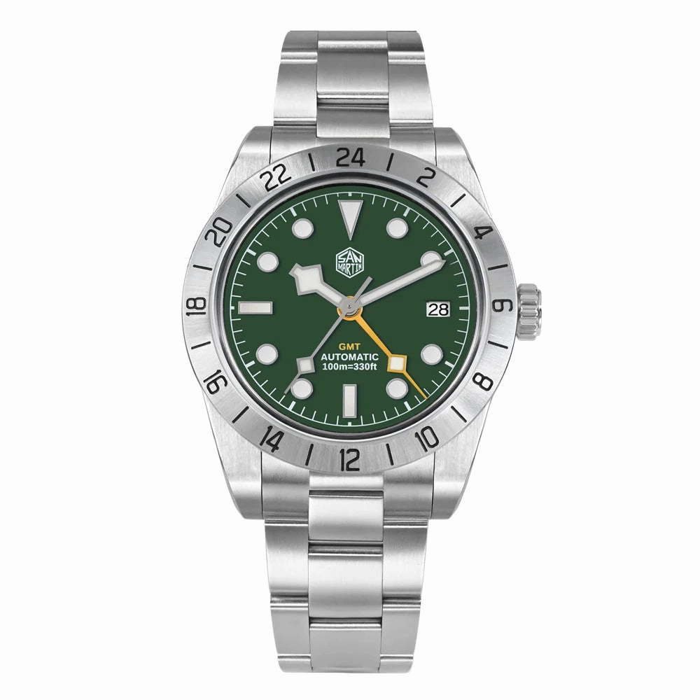 ★US Pre-Owned★San Martin 39mm BB NH34 GMT Watch SN0054-GE