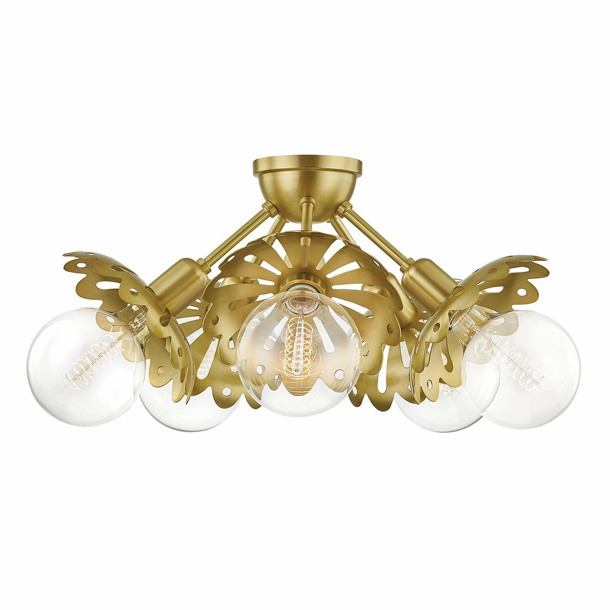 Alyssa Five Light Semi Flush Mount