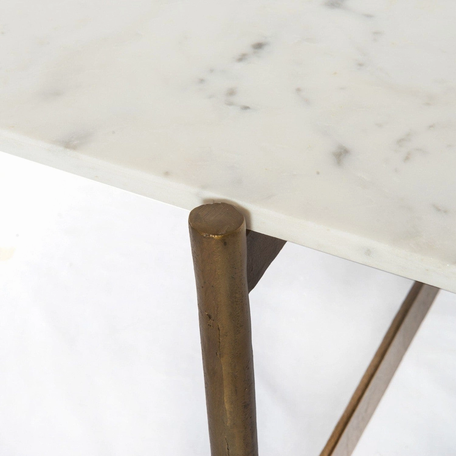 Ashbury Coffee Table - Polished White Marble