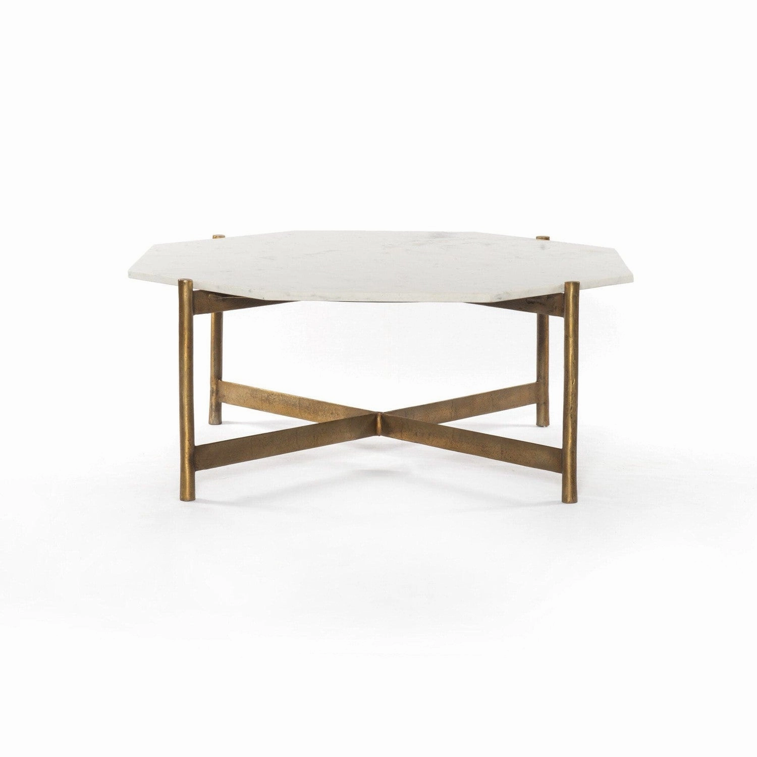 Ashbury Coffee Table - Polished White Marble