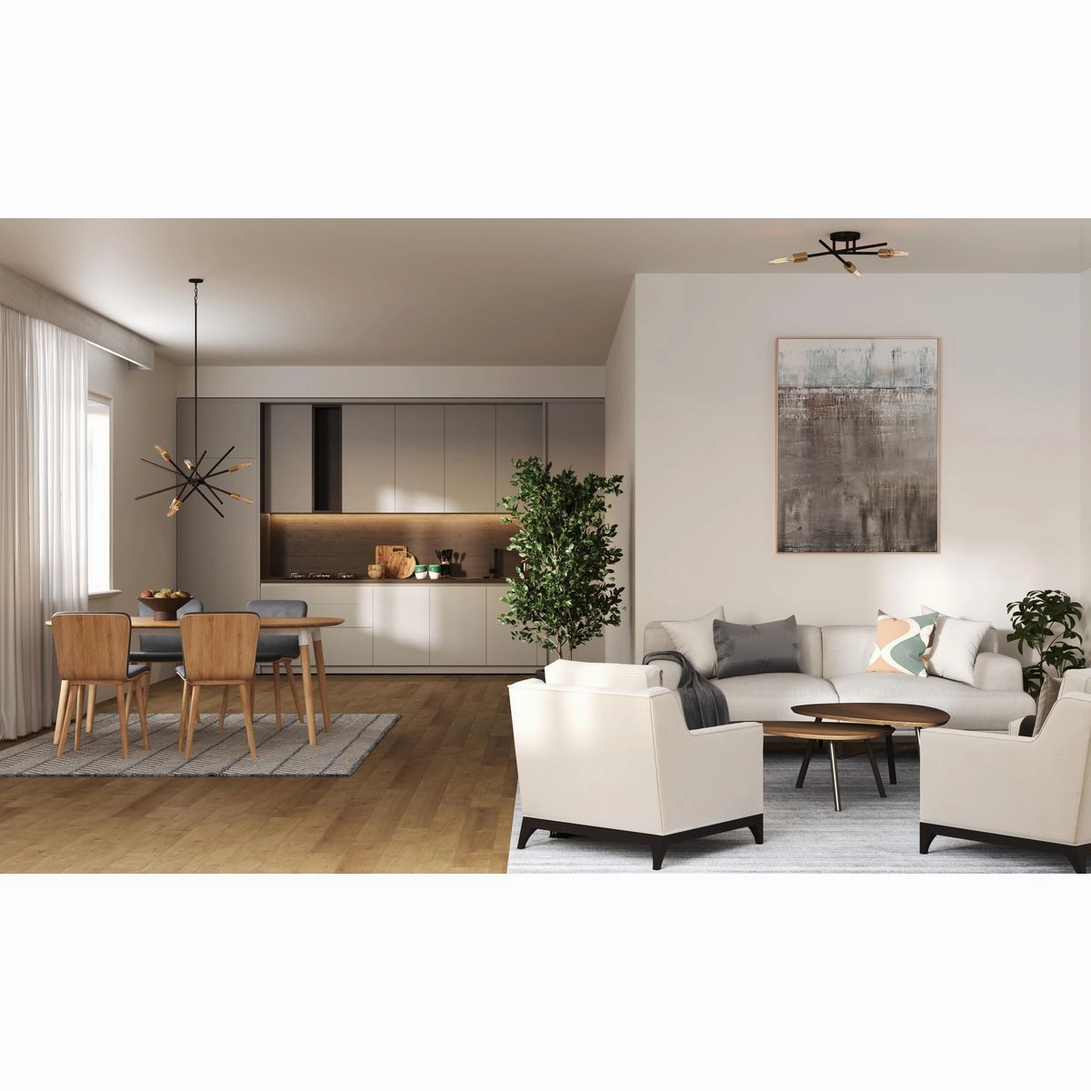 Astra Collection Six-Light Chandelier Light