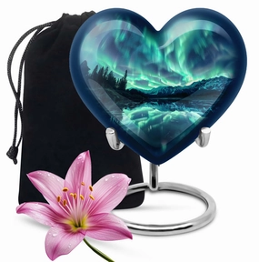 AURORA Borealis Urn: A Refined Memorial Cremation Urn for Dad