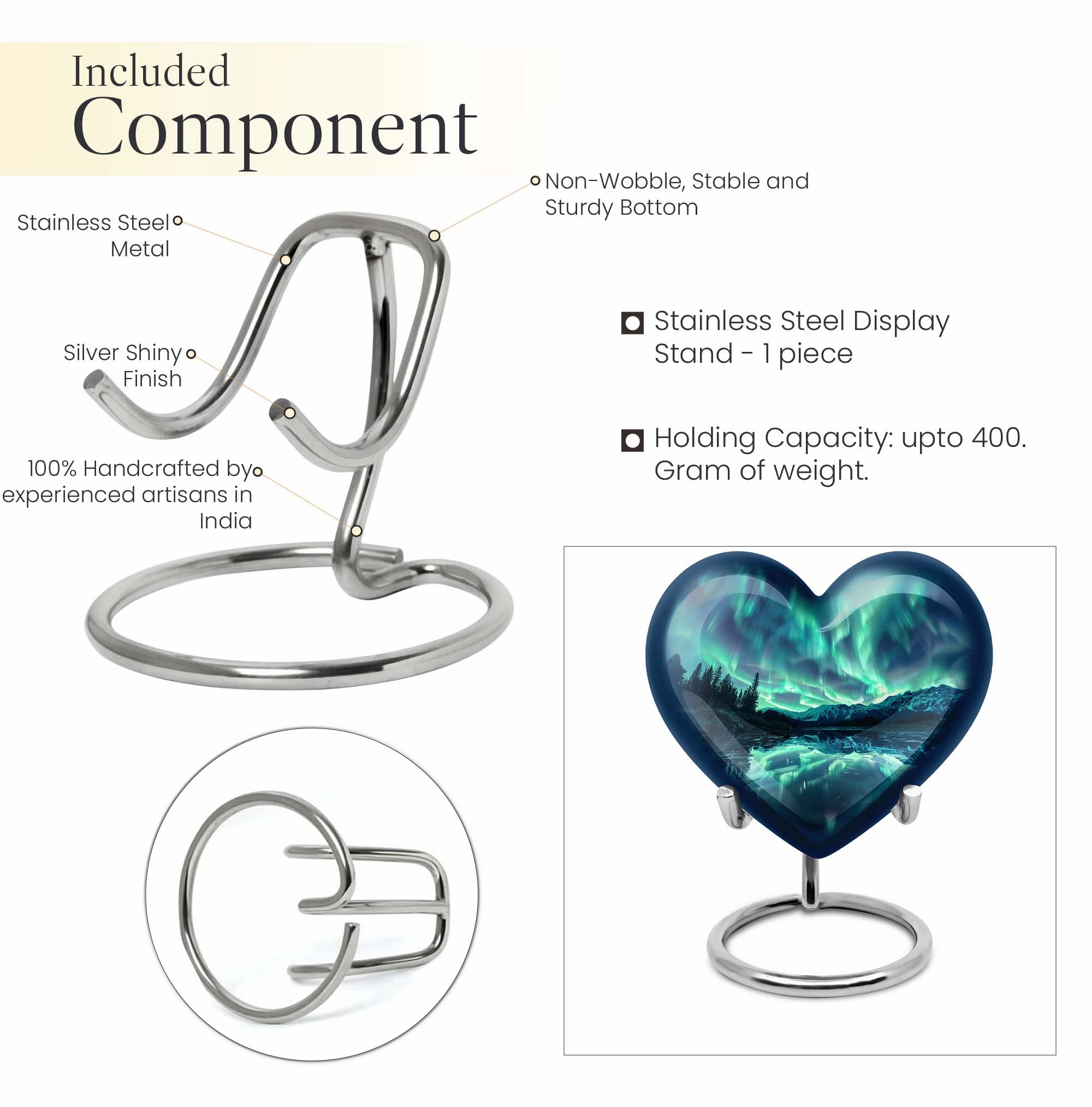 AURORA Borealis Urn: A Refined Memorial Cremation Urn for Dad