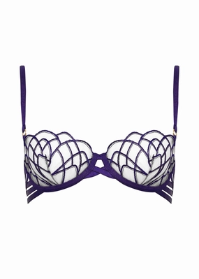 Beatrix Wired Bra (Acai Purple/Sheer)