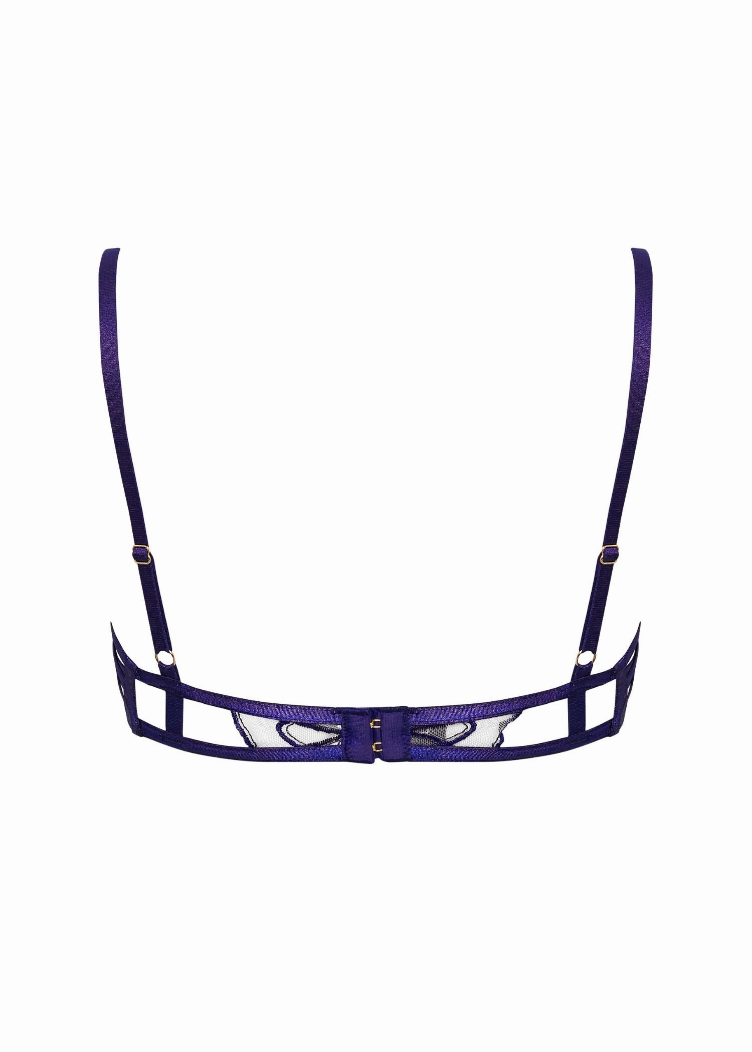 Beatrix Wired Bra (Acai Purple/Sheer)