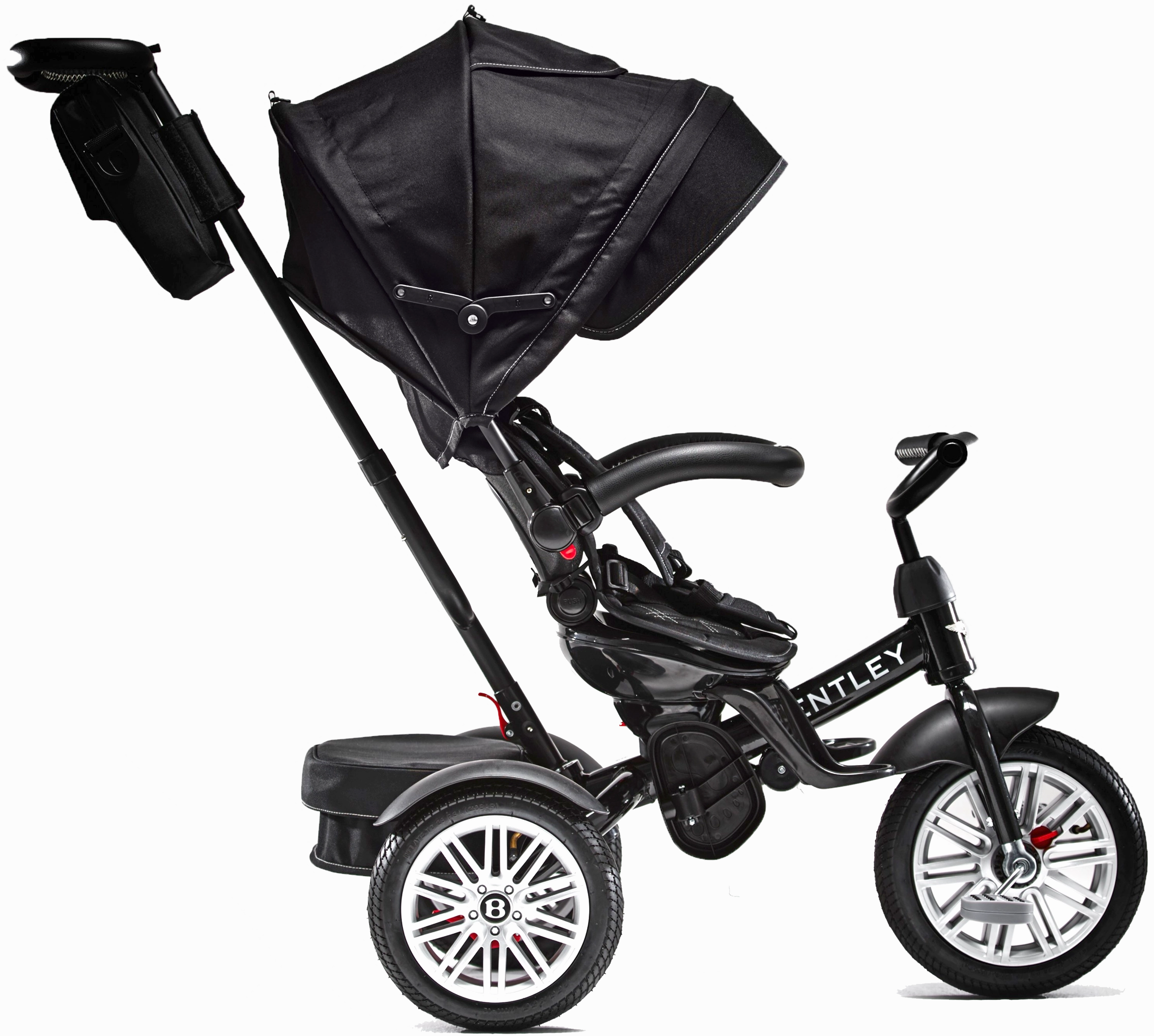 Bentley 6-in-1 Baby Stroller-Kids Trike (Onyx Black)