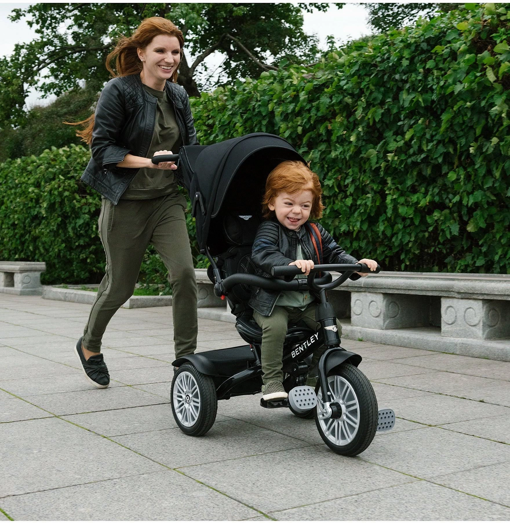 Bentley 6-in-1 Baby Stroller-Kids Trike (Onyx Black)