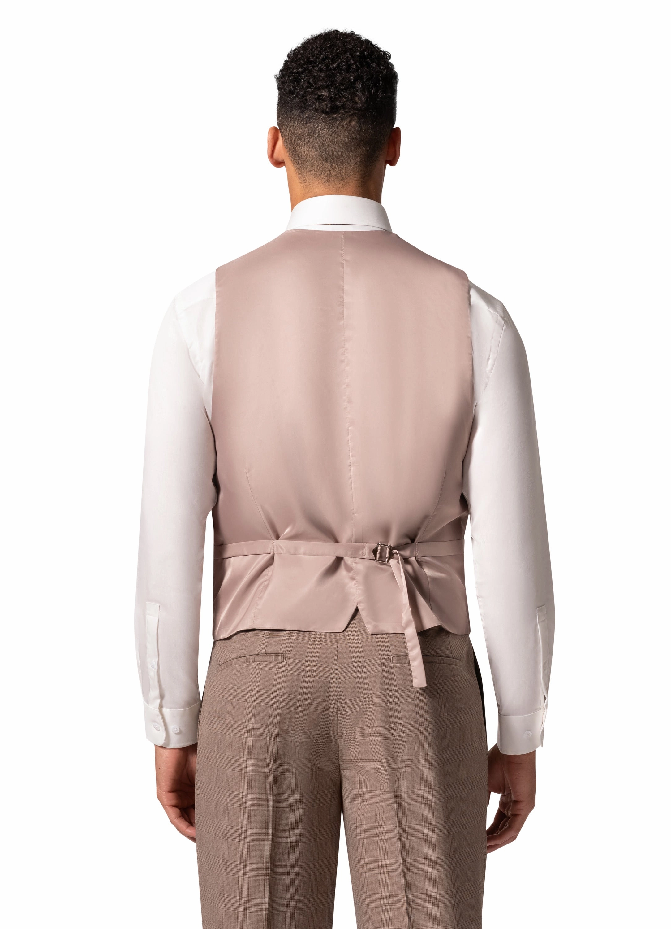 Bergamo Orange BP04KE-07 3PC Notch Modern Suit - Tan