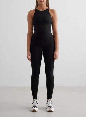 Black Sense Tights & Halter Bralette Set