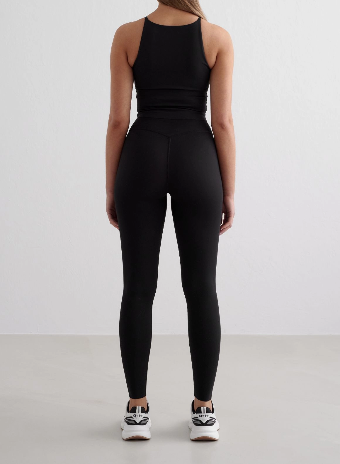 Black Sense Tights & Halter Bralette Set