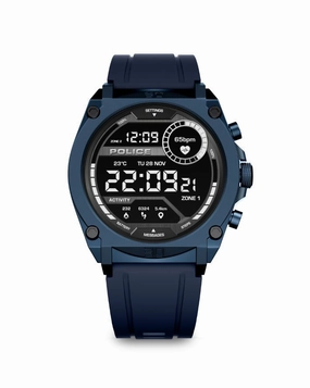 Blue Case & LED Screen Smart Watch With Blue Strap - Blue