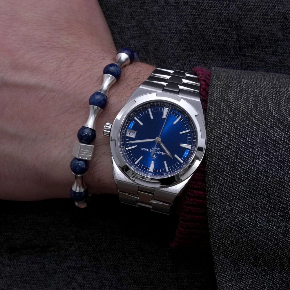 Bracelet Blue Wave - the GREATEST TIMEPIECE - 925 sterling silver