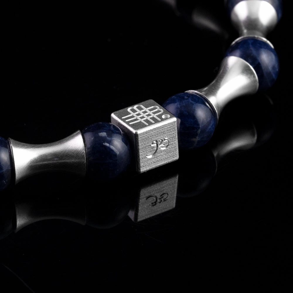 Bracelet Blue Wave - the GREATEST TIMEPIECE - 925 sterling silver