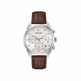 Bulova Orologio Uomo High Precision 262 Crono in Pelle