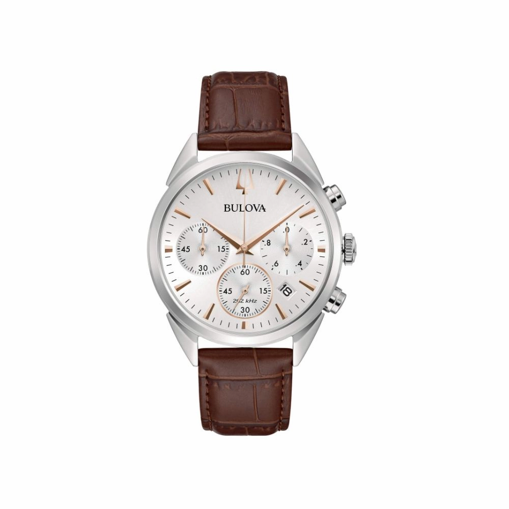 Bulova Orologio Uomo High Precision 262 Crono in Pelle