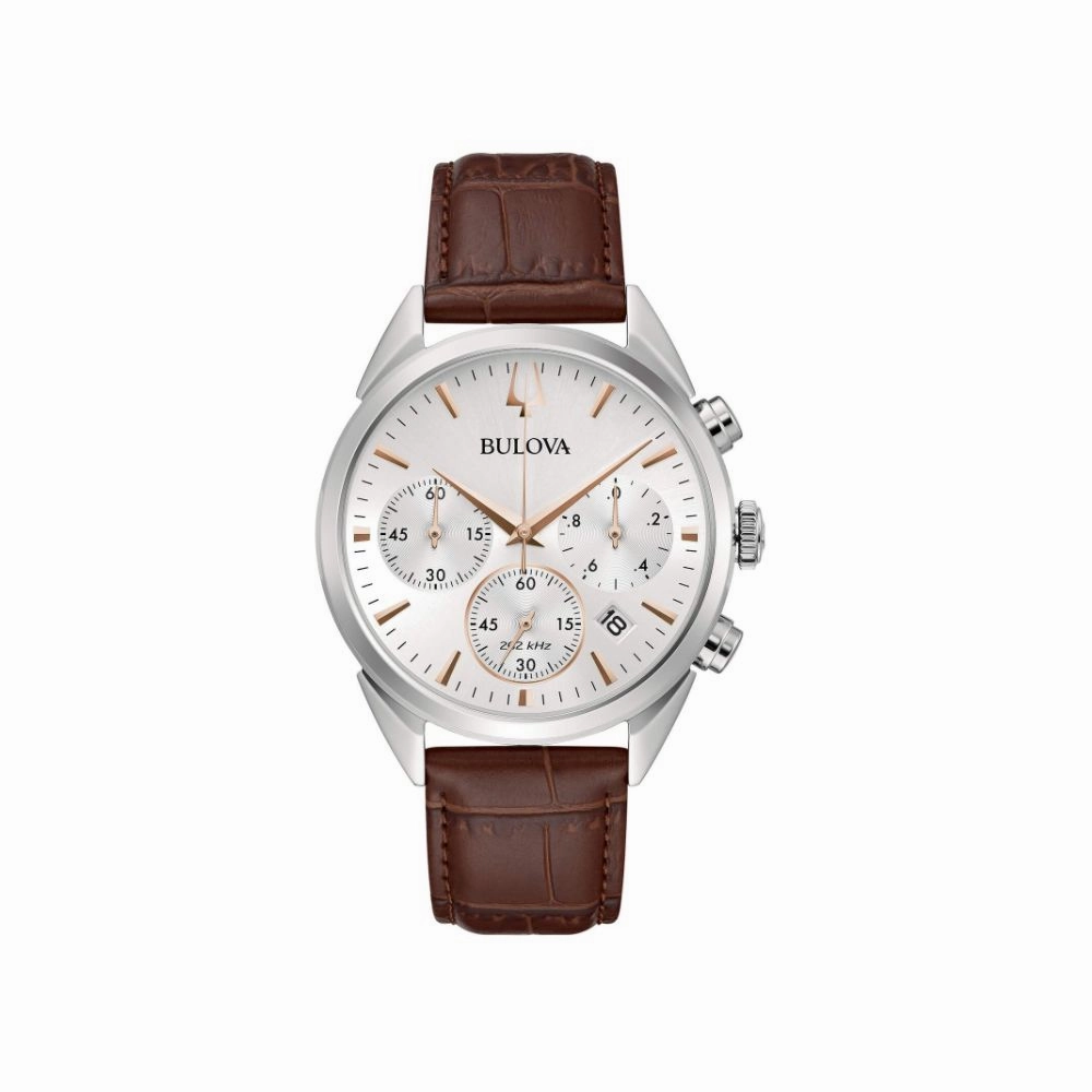 Bulova Orologio Uomo High Precision 262 Crono in Pelle