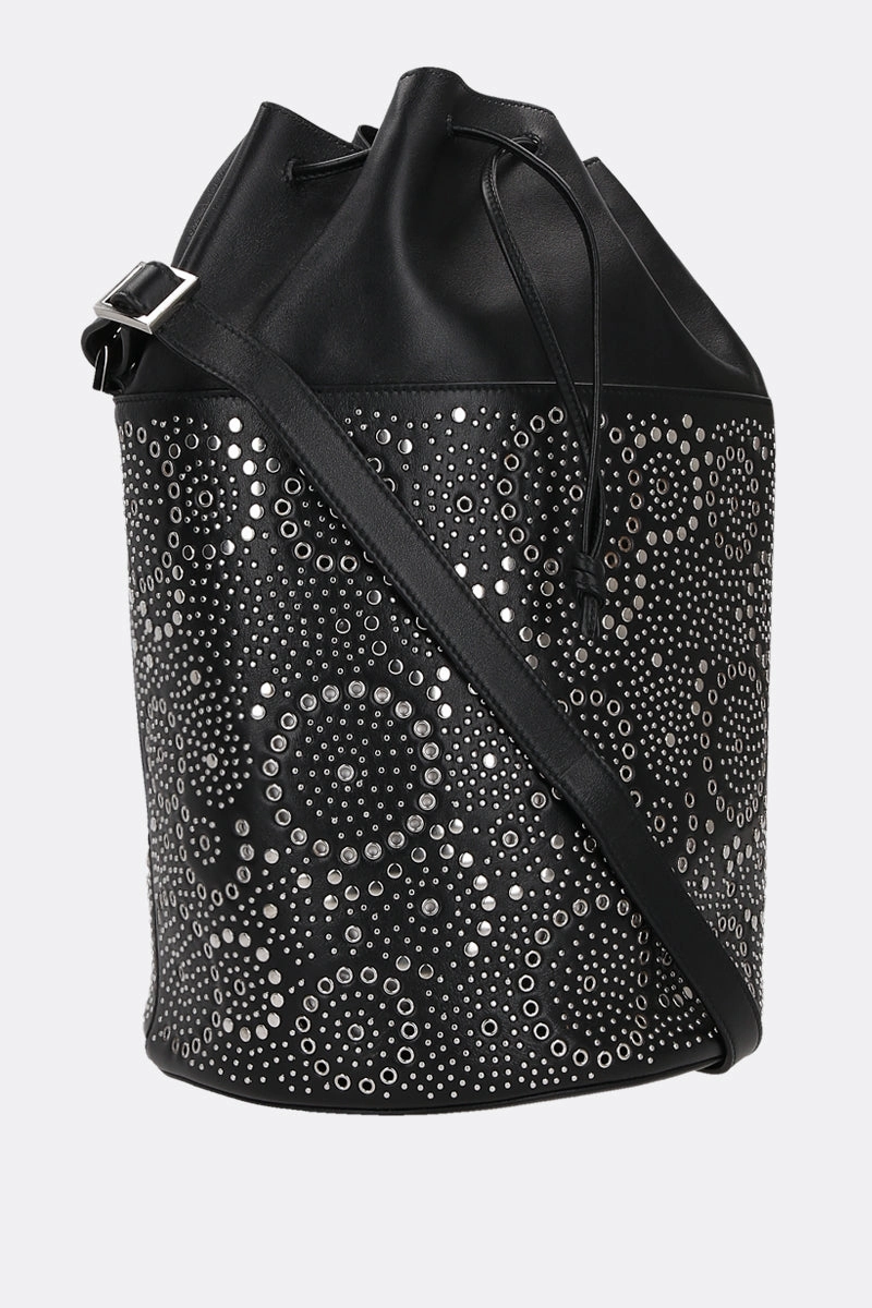 Canopus studded leather bucket bag