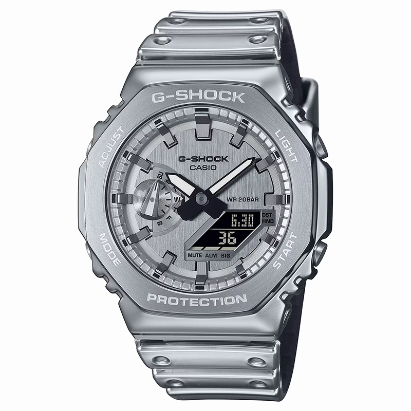 Casio G-Shock Fine Metallic Series G-Steel 2100 Series GM2100YM-8A Watch xld