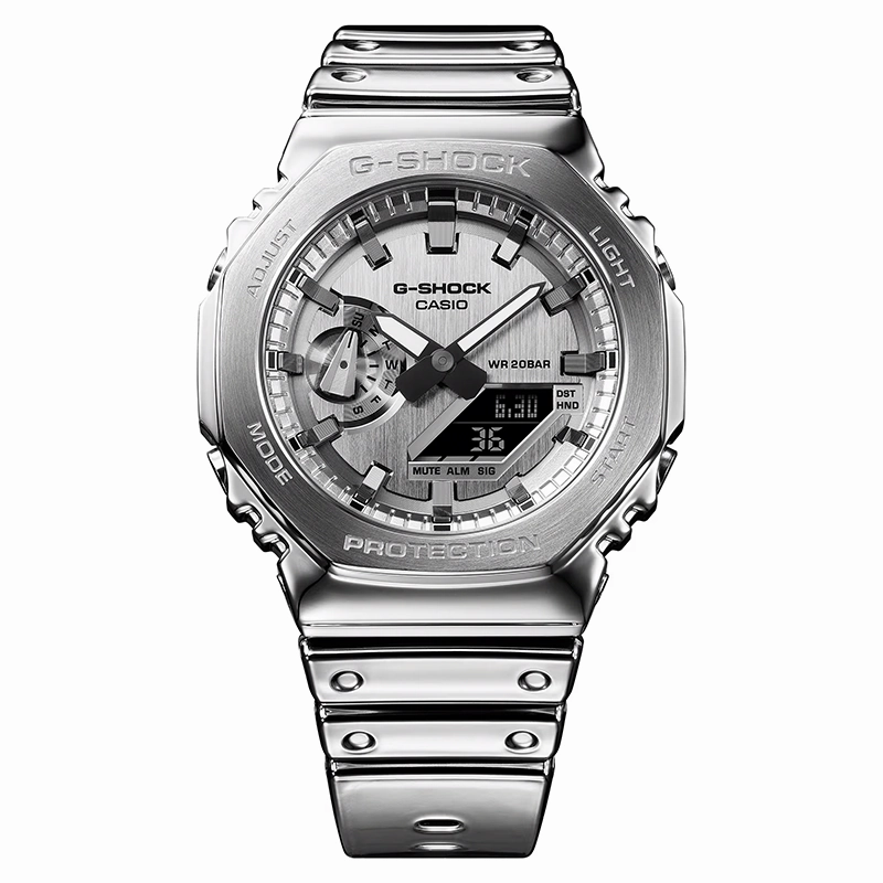 Casio G-Shock Fine Metallic Series G-Steel 2100 Series GM2100YM-8A Watch xld