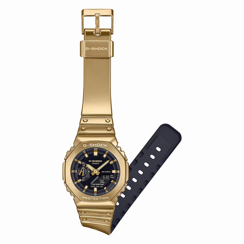 Casio G-Shock Fine Metallic Series G-Steel 2100 Series GM2100YMG-9A Watch xld