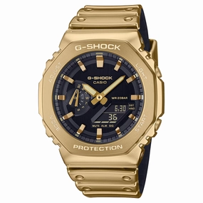 Casio G-Shock Fine Metallic Series G-Steel 2100 Series GM2100YMG-9A Watch xld