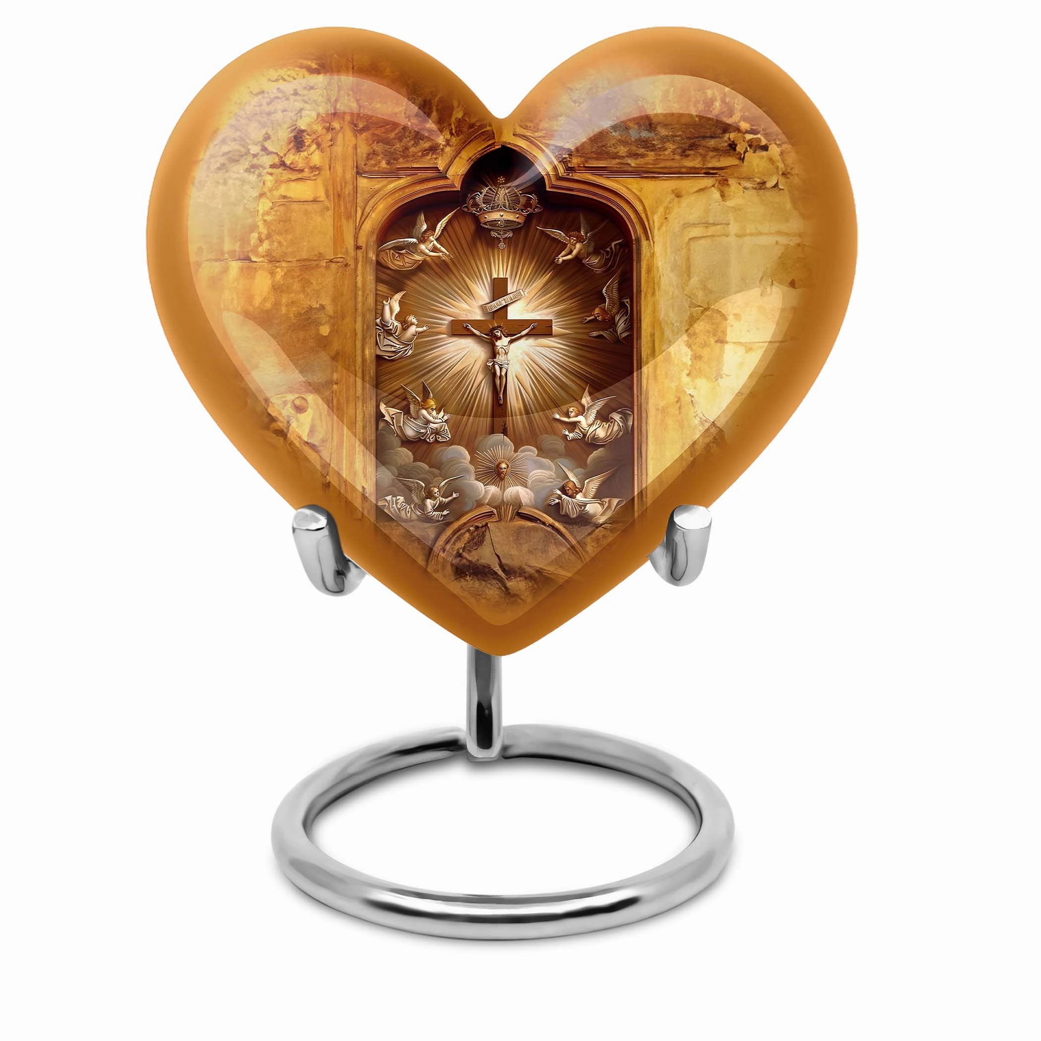 Catholic Custom Embrace Luxurious Memorial Urn