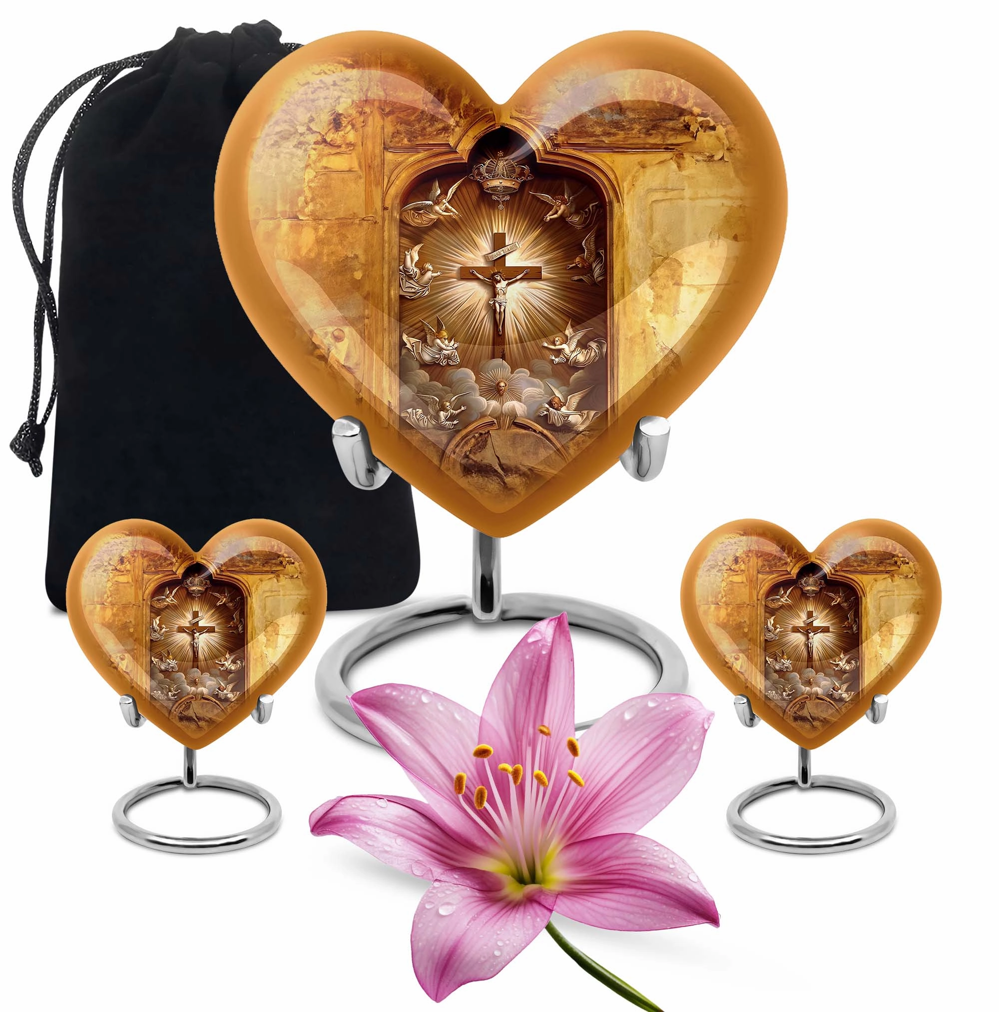 Catholic Custom Embrace Luxurious Memorial Urn
