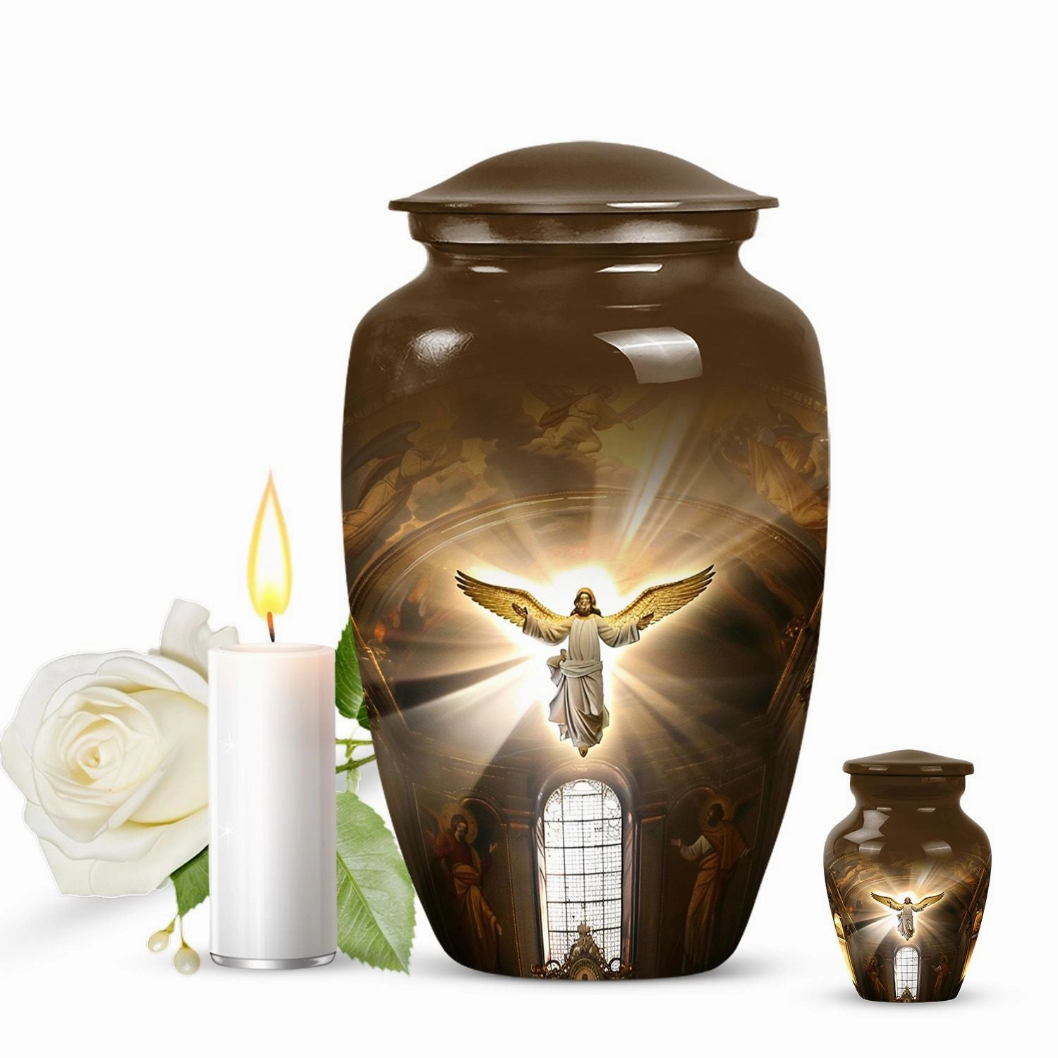 Catholic Hallowed Eternity: An Elegant Funeral Urn for Ashes