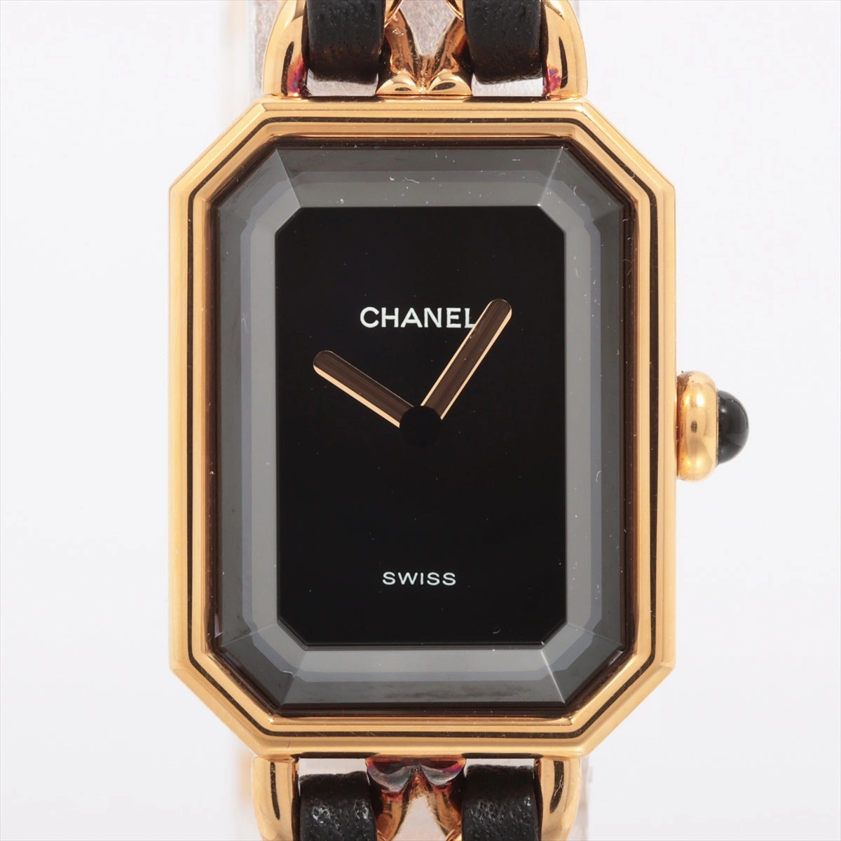 Chanel Premier L Black Face Gold Watch