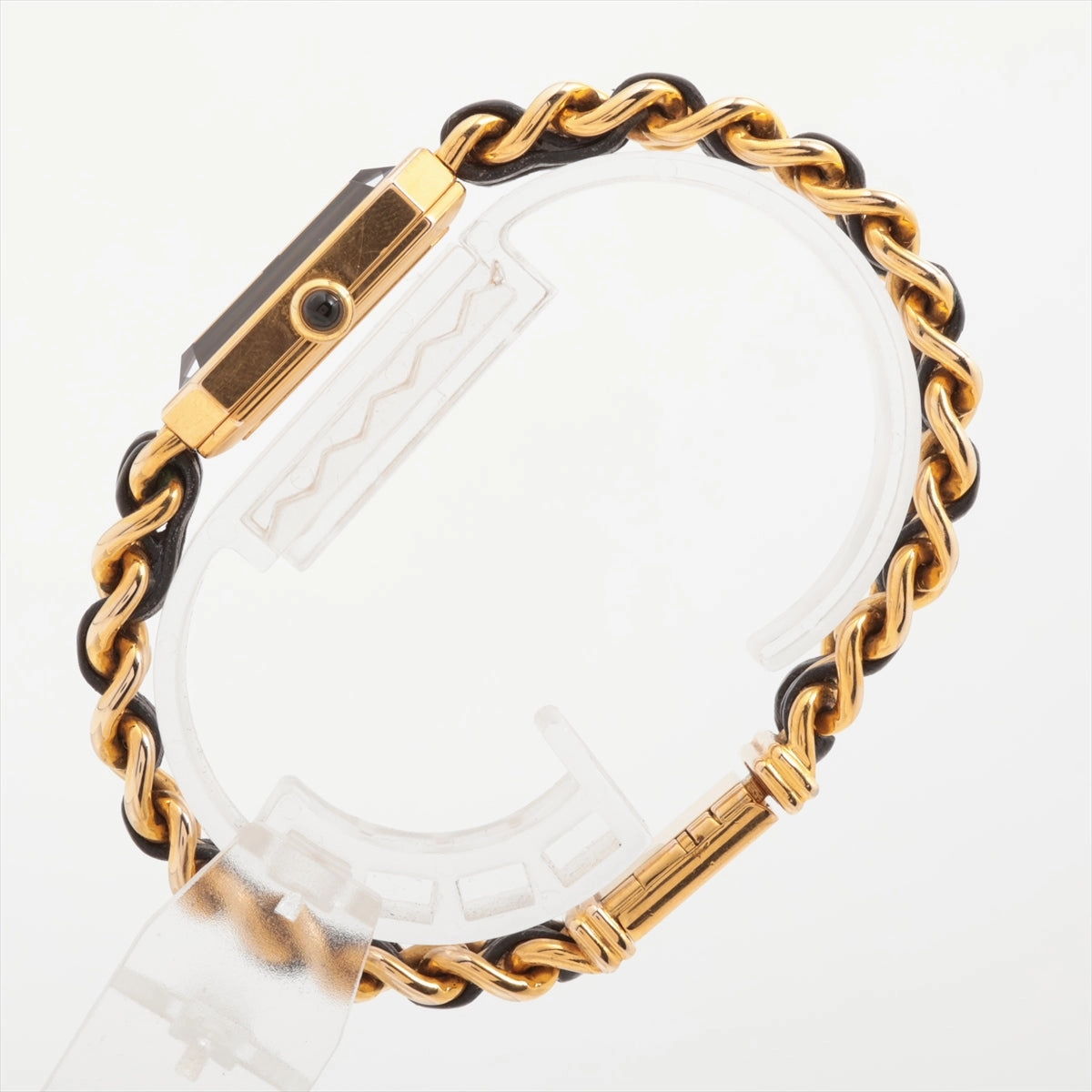 Chanel Premier L Black Gold Watch hold