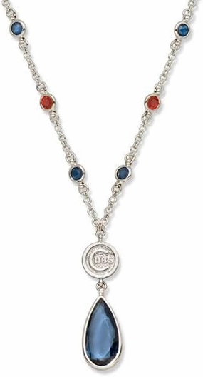 Chicago Cubs Crystal Logo Necklace