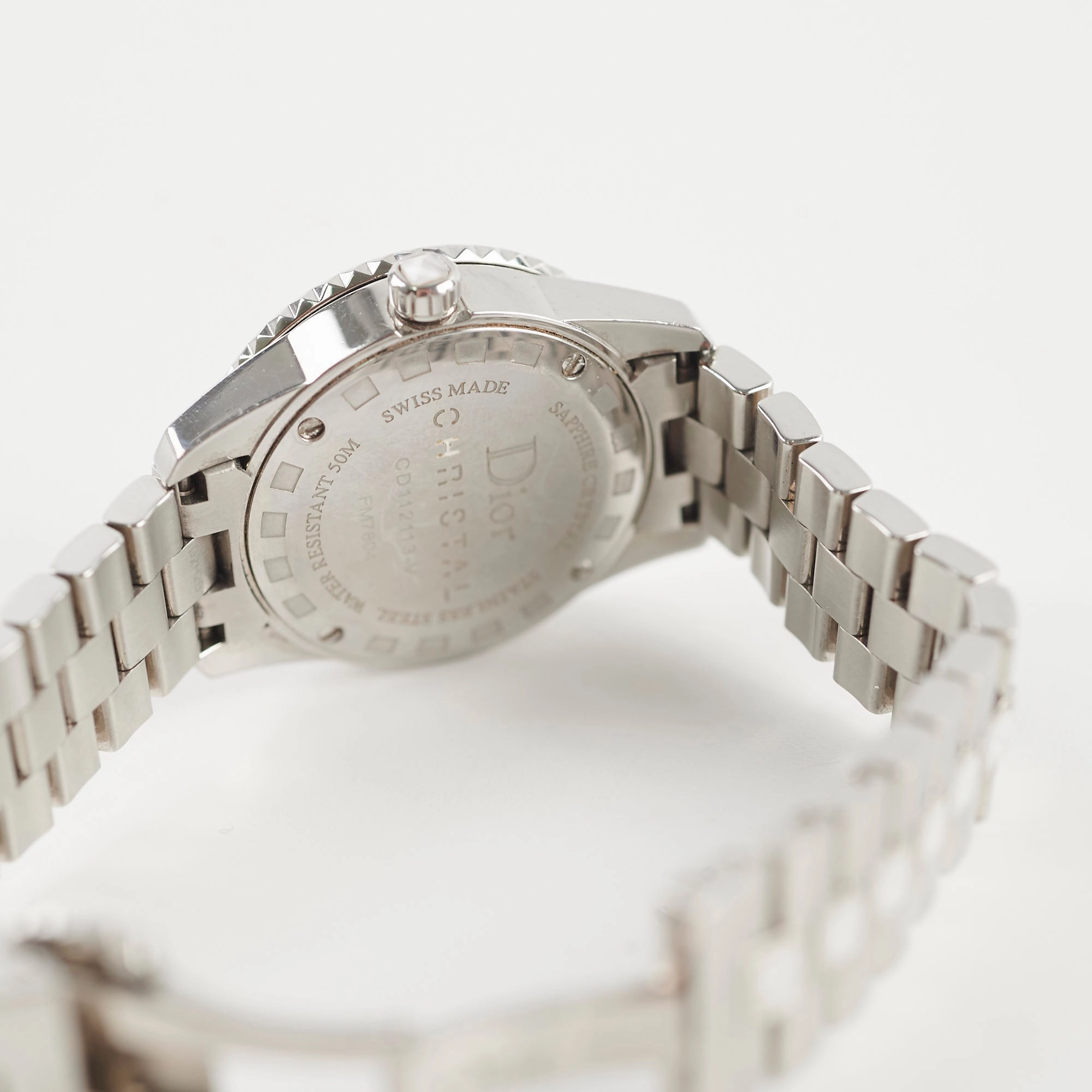 Christian Dior Crystal White Sapphire 28MM Watch CD112113M001