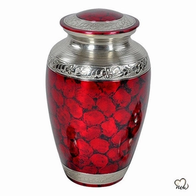 Classic Crimson Cremation Urn