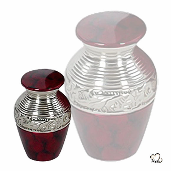 Classic Crimson Cremation Urn
