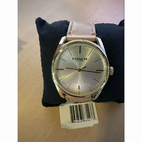 Coach Greyson 3-Hand Rubber Band Watch