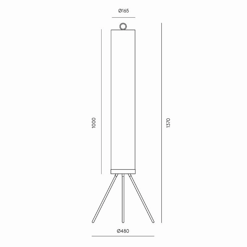 Contemporary Linen Floor Lamp