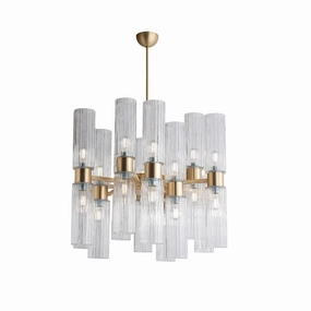 Cylindrical Glass Chandelier | Lighting Lab | Stil Lux