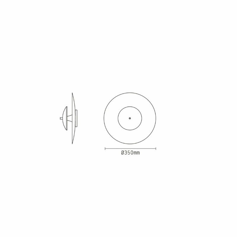 Disc Orb Wall Light