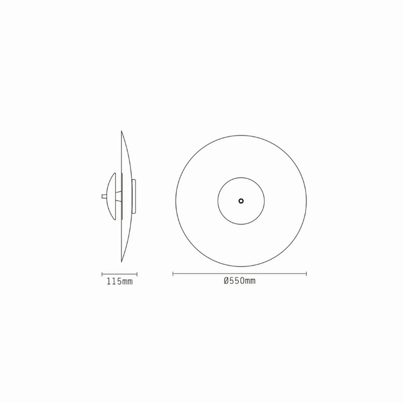 Disc Orb Wall Light