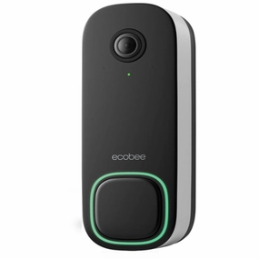 ecobee EB-CAMSDB-01 Smart Video Doorbell - Wired with Advanced Person and Package Detection - Black