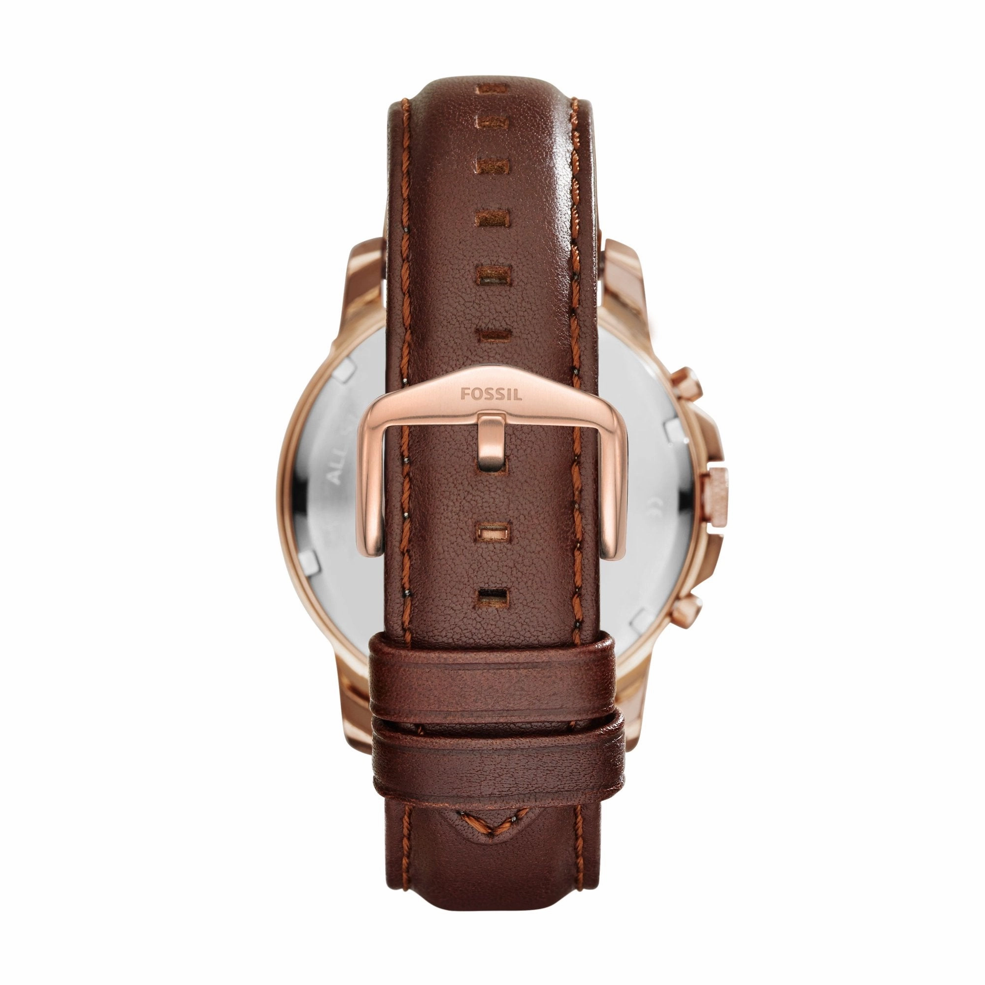 Fossil FS4991IE Men Grant Chronograph Brown Leather Strap Watch, Brown