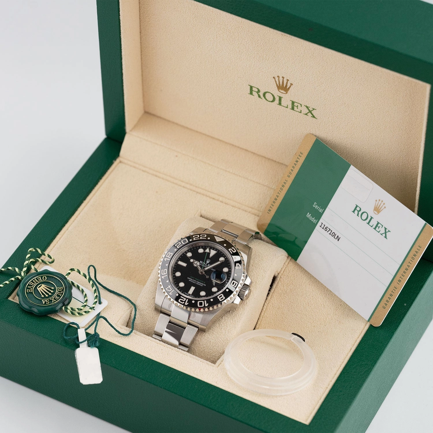 GMT-Master II Full Set LC100 Stickered 2019  - 116710LN